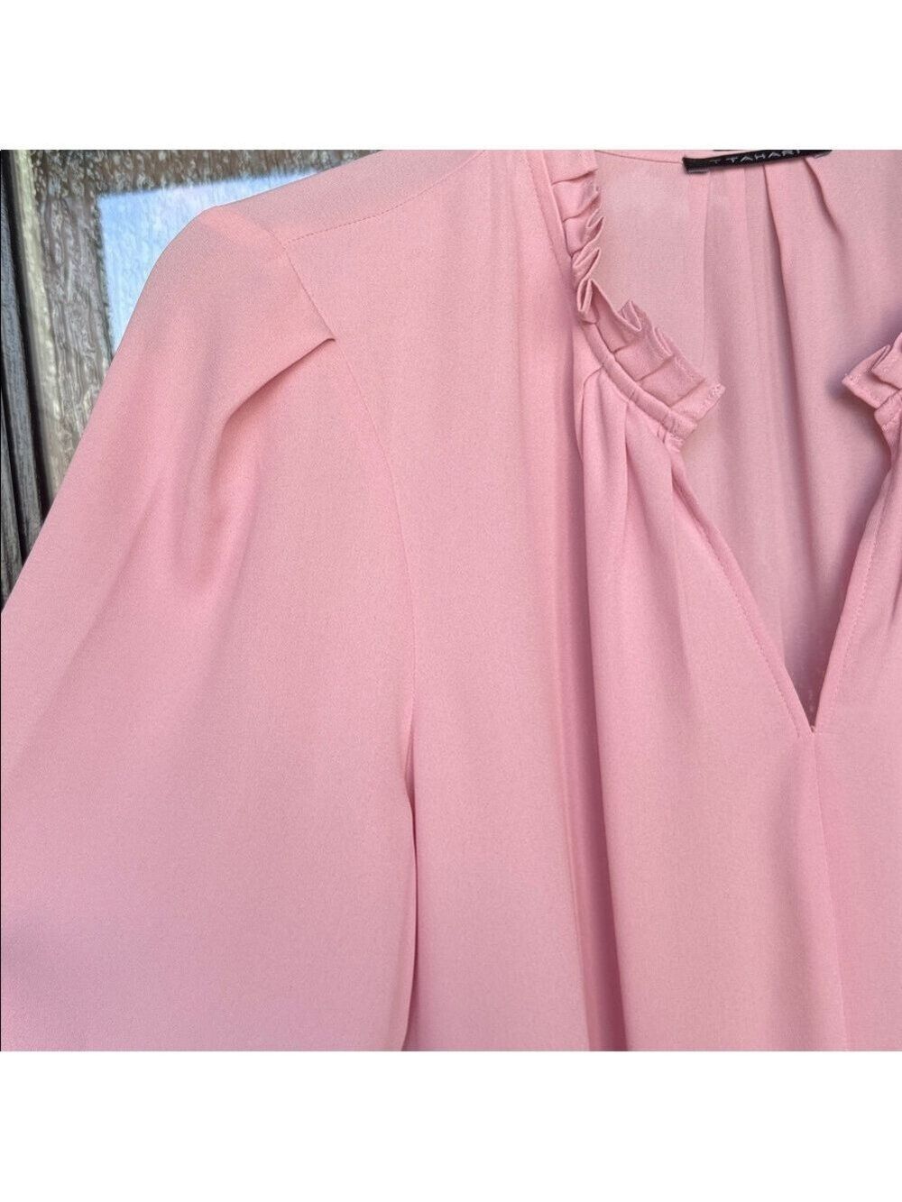 T Tahari Soft Pink Blouse - Picture 8 of 8